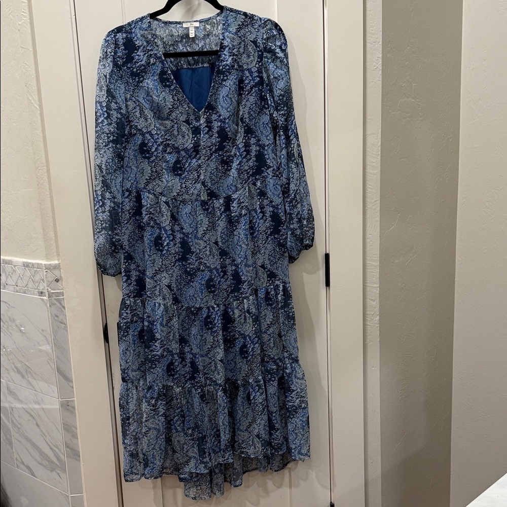 Joie Blue Floral High Low Dress